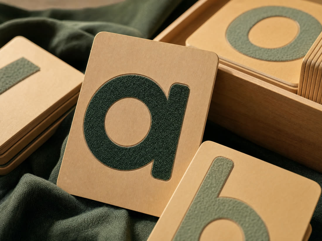 Sandpaper letters: a sensorial material for speech and language